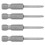 Kreuzbits 10er Set S2 Stahl 2,5mm 1
