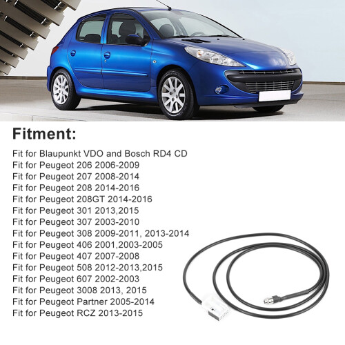 12-Pin AUX Adapter Peugeot