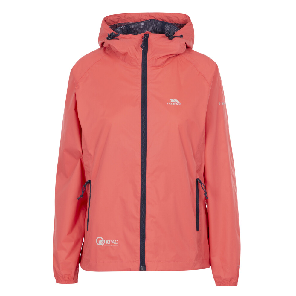 Trespass (Xs, Peach Blush) Womens/Ladies Qikpac Packaway Waterproof Jacket