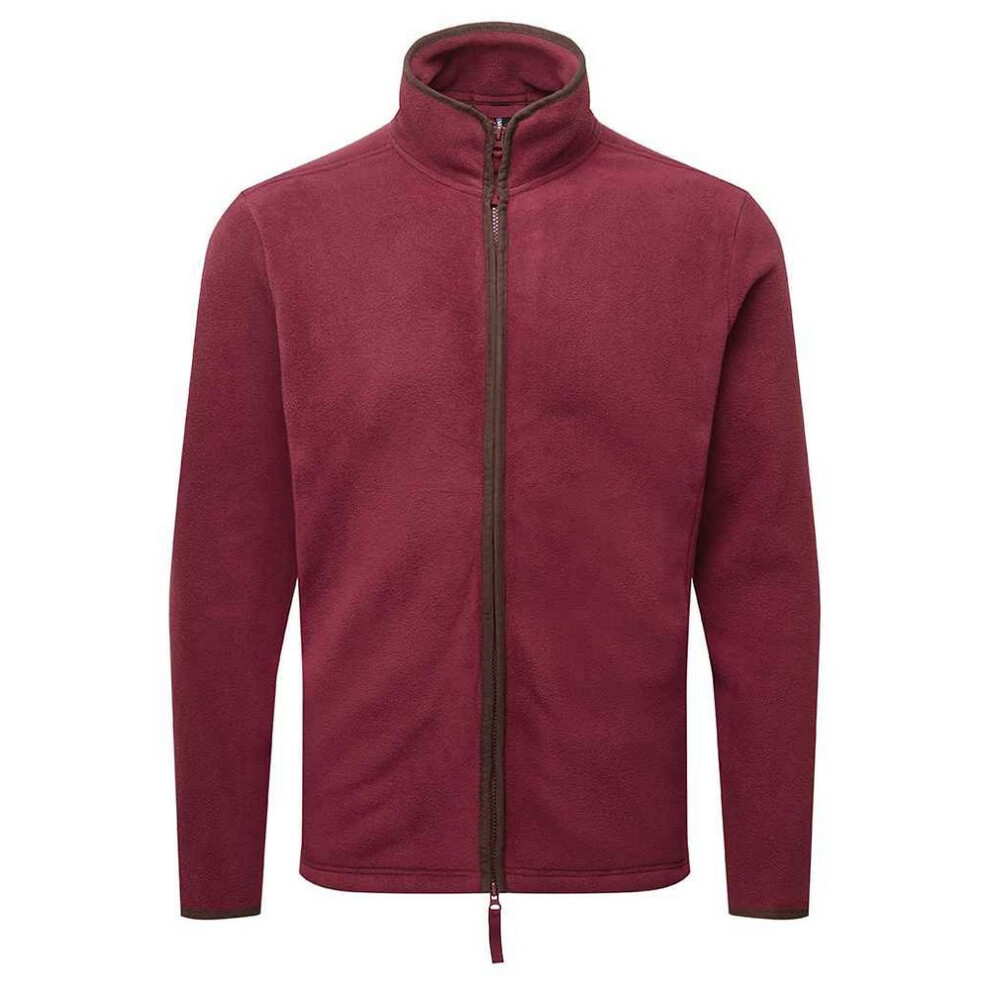 Premier (3Xl, Burgundy/Brown) Mens Artisan Fleece Jacket