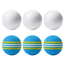 (with 3 sponge balls) PGM Golf Practice Balls Set: 3 Blank & 3 Sponge Balls