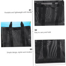 Bolsa de malha de armazenamento de chuveiro para compartimentos portáteis de viagem ao ar livre para viagens à praia