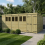 18 x 10 Pent Shed Tanalised (Double Door, With Windows) 1