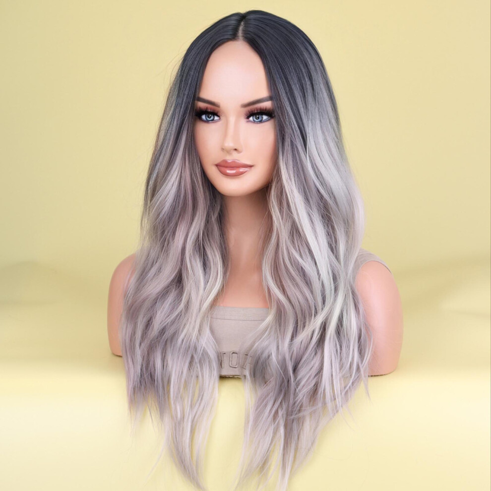 Zhouq-Outdoors 26\" Wavy Hair Wig For Weddings & Parties