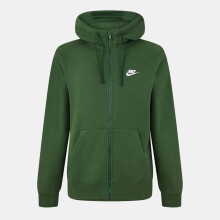 (L, Green/White) Nike Mens Sportswear Club Full Zip Hoodie