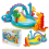 Parque aquático infantil Dinoland com escorregador e fonte 7