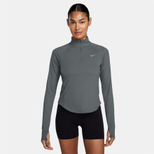 (8 UK, Cool Grey/Silver) Nike Womens/Ladies Swoosh Long-Sleeved Running Top