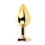Toosh Gold Metal Butt Plug Large Pink Stone 1