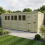 18 x 7 Pent Shed Tanalised (Single Door, With Windows) 1