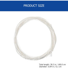 10 pacotes guitarra nylon cordas folk guitarra substituição cordas núcleo de nylon branco galvanizado