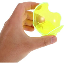 Clips de cintura de bola de ténis amarela fluorescente de 2pcs para treinamento e jogo de partida
