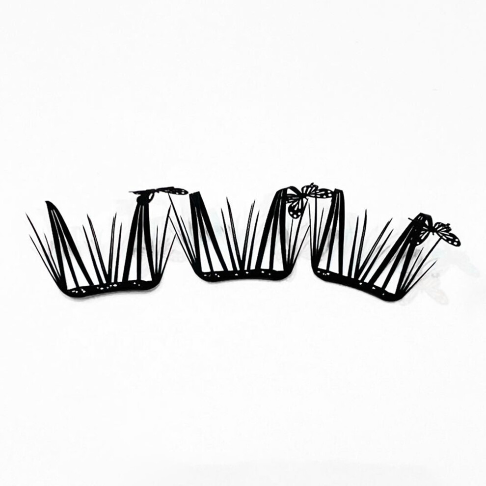 Penghui-Toys (02) Black Long-Lasting Fake Lashes Daily Fluffy Eyelashes Clusters Time-Saving Choice For Beginners