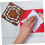 2pcs modelo de estêncil de envelope de madeira estilo vintage cor do café 6