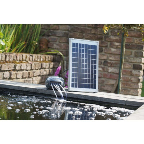 Luftpumpe - UBBINK - AirSolar 600 - Durchfluss 600 l/h - 5 Diffusoren - Solarpanel 12Vr 2