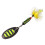 Composite Sequins Rotating Sequins Metal Hand-Cranked Copper Column Three Hook Bait Green Dot 1