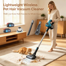 Cordless Vacuum Cleaner Dual 18V 5.0Ah Battery For Home Floor Cleaning