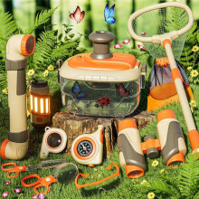 Set van 13 Insectenvallen voor Kinderen, Insectenvangpak Uitgerust met Verrekijker, Zomeractiviteiten, Kamperen, Cadeaus