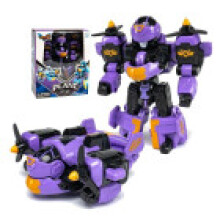 (Style B)15cm Robot Transformer Toy Various Style Fast Fighter Aircraft Tractor Tank Train Cartoon Model Toy Collectible Robot Children