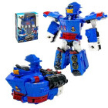 (Style D)15cm Robot Transformer Toy Various Style Fast Fighter Aircraft Tractor Tank Train Cartoon Model Toy Collectible Robot Children