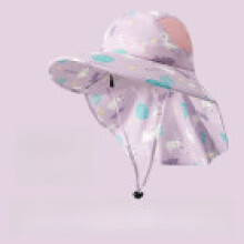 (Purple)Sombrero de sol para niños con tela transpirable y ala ancha para primavera y otoño al aire libre