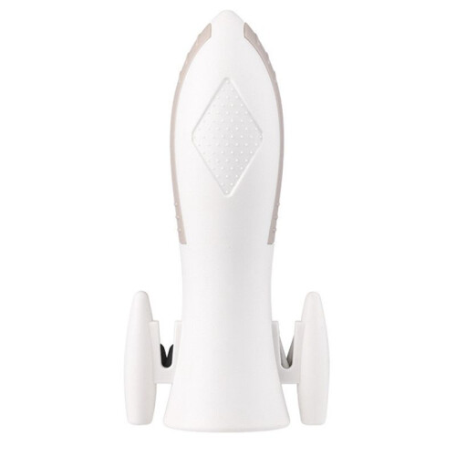 Multifunctional Kitchen Cutting Tool Peeler Fruit Knife Bottle Opener Sharpener and Garlic Press White