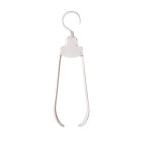 (White)Appendiabiti moderno pieghevole con spalla larga per lavanderia camera da letto e