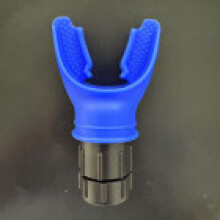 (Blue)Treinador portátil de capacidade pulmonar com resistência ajustável para corrida treinamento fitness