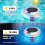 Solar Powered Pool with Temperature Display LED Floating Pool Cleaner for Above Ground & Inground Pools 5