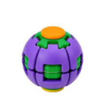 (Purple)Stress Management Toy With Rotating Pressing Actions For Work And Study Travel