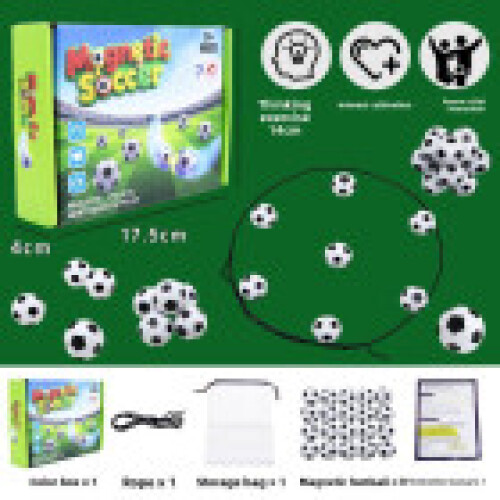 Magnetic Soccer Toy With Plastic Construction And Cognitive Development Skills