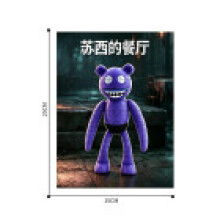 (Style 3)Suzys Restaurant Flat Puzzle Toy With Wooden Material And Anime Design Character