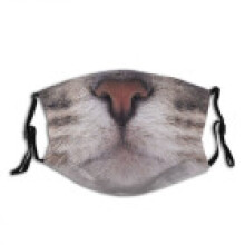 (Style 8)Animal Pattern Cotton Face Mask Washable Decorative Cover For Men Gift Women