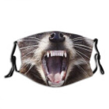 (Style 15)Animal Pattern Cotton Face Mask Washable Decorative Cover For Men Women Gift