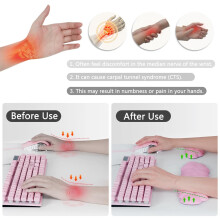 Cloud Wrist Rest Pad Kit Keyboard Wrist Rest Mouse Wrist Rest Memory Foam Rest for Keyboard Mouse Non-Slip