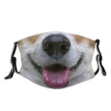 (Style 1)Máscara facial de algodão padrão animal lavável capa decorativa para homens presente mulheres