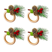 Christmas Napkin Ring Set Christmas Napkin Ring Christmas Holiday Dinner Table Decoration B