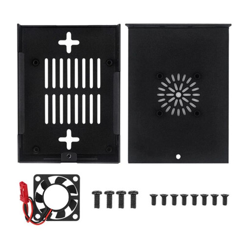 Para Orange Pi 5Max Metal Shell Fan Heat Sink Capa Protetora Resistente e Durável