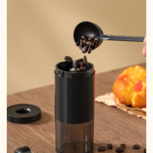 Small Household Coffee Bean Grinder Portable Hand-Cranked Coffee Grinder Coffee Machine White