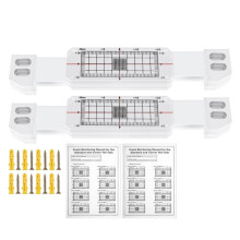 2pcs Crack Monitoring Record,  Tell Tale Corner Crack Monitor for the Standard Crack and Corner Tell Tale Record