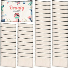 50Pcs Sublimation Blank Canvas Makeup Bags, Bulk Blank DIY Heat Transfer Cosmetic Makeup Bags for Bridesmaid Makeup Bag