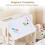 Kinderschreibtisch-Set mit Bücherregalen und Whiteboard 5