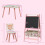 ZONEKIZ Conjunto para Niño Rosa 60 x 60 x 44 cm 3