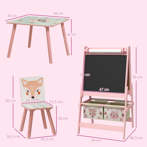 ZONEKIZ Conjunto para Niño Rosa 60 x 60 x 44 cm 2