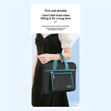 Wasserdichte Laptoptasche, Tablettasche, Handtasche, Tragbare Notebook-Aktentasche 13 Zoll, Dunkelblau + Grau