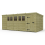 19 x 9 Pent Shed Tanalised (Single Door, With Windows) 2
