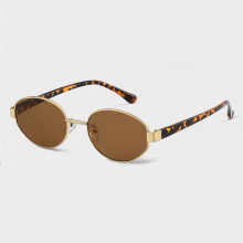 (1pcs, Braun) Polarisierte runde Unisex-Sonnenbrille mit Metallrahmen und AC-Gläsern (4 Farboptionen)
