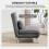 Homcom Sofá Cama Individual Negro 80 x 75 x 83 cm 6