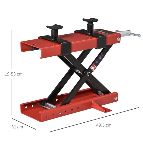 Durhand Plataforma Elevadora Rojo 49.5 x 31 x 53 cm 2