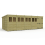 20 x 10 Pent Shed Tanalised (Double Door, With Windows) 2