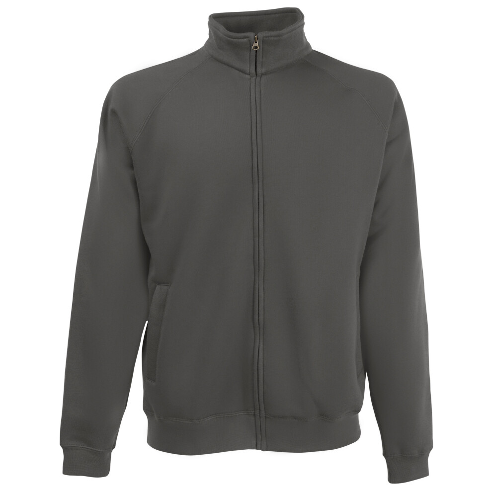 Fruit Of The Loom (S, Light Graphite) Mens Full Zip Sweat Jacket